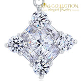 3 Carat Simulated Diamond 925 Sterling Silver Pendant Necklace