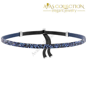 Made With Swarovski Crystal Choker Necklace - Blue